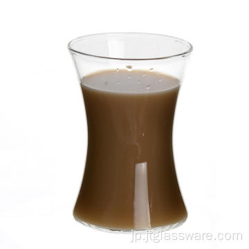 安い鉛フリー茶水飲用ガラスカップ